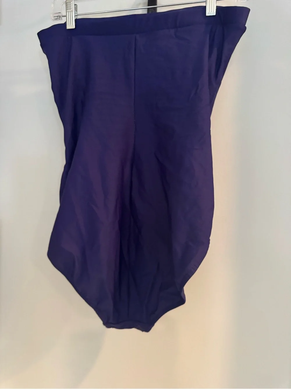 Miraclesuit Strapless Ruched Purple One-Piece Swimsuit